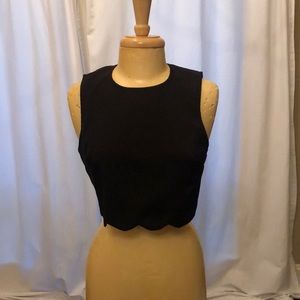 Black crop top